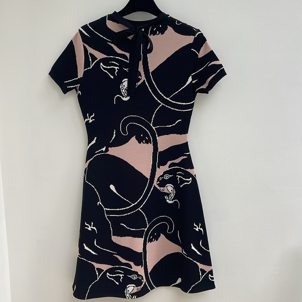 VALENTINO 2017 Panther 1967 Dress black Small - Picture 4 of 6